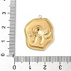 304 Stainless Steel Epoxy Resin with Natural Shell and Sequins Inside Pendants STAS-L026-17G-L04-3