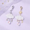 2Pcs Cloud Acrylic Pendant Decorations HJEW-JM04665-1