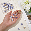 60Pcs Handmade Porcelain European Beads PORC-SC0001-25B-3