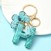 Resin & Acrylic & Faux Suede Tassel Keychain X1-KEYC-YW00119-08-1