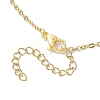 3 Pcs Crystal Stone Cage Pendant Necklaces NJEW-JN04751-02-6