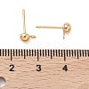 SHEGRACE Brass Stud Earring Findings XGR0023G-34G-2