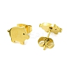 Cute Little Animal Theme 304 Stainless Steel Stud Earrings EJEW-B041-02B-G-2