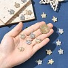 20Pcs 2 Colors Alloy Rhinestone Pendants FIND-YW0010-37-5