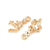 Christmas Brass Micro Pave Cubic Zirconia Pendants KK-L261-15A-G01-2