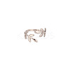 304 Stainless Steel Cuff Open Rings WG6616C-02-2