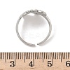 304 Stainless Steel Open Cuff Rings for Women RJEW-A079-02A-P-5