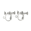 316 Surgical Stainless Steel Clip-on Earring Findings X-STAS-Z127-02P-1