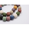 Natural Lava Rock Bead Strands X-G-L435-03-8mm-3