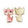 Alloy Enamel Pendants ENAM-M046-10G-M-1