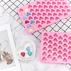 Heart Shaped Fondant Molds DIY-CP0002-51-5