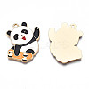 Rack Plating Alloy Enamel Pendants ENAM-N055-045-3
