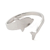 Non-Tarnish 304 Stainless Steel Open Cuff Rings RJEW-K262-01A-P-2