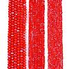Electroplate Opaque Solid Color Glass Beads Strands LS-EGLA-A044-P6mm-L22-2