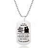 201 Stainless Steel To My Wife Dog Tag Pendant Ball Chain Necklaces FS-WG527E6-27-1