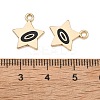 Alloy Enamel Pendants ENAM-G235-10G-01-3