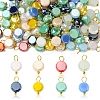100Pcs Electroplate Glass Charms PALLOY-FZ00017-1