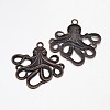 Tibetan Style Alloy Big Pendants TIBEP-A15669-R-NR-1