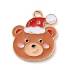 Alloy Enamel Pendants ENAM-B030-02G-15-1