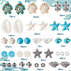 DIY Ocean Theme Synthetic Turquoise & Alloy Jewelry Making Findings Beads Kits DIY-SC0027-41-2
