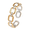 304 Stainless Steel Cuff Bangles for Women BJEW-G757-04GP-4