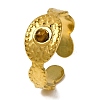 Natural Tiger Eye Finger Rings RJEW-Q822-48G-01-1