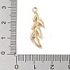 Brass Pave Clear Cubic Zirconia Pendants LS-KK-Z061-15G-02-3
