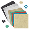 12 Sheets 8 Style Glitter Cardstock Paper AJEW-BC0003-97-1