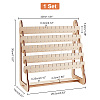 5-Tier Assembled Wood Earring Display Stands EDIS-WH0029-42B-2