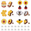Bee Theme Wooden Stud Earrings WOOD-TA0002-64-1