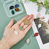 10Pcs 10 Styles Mixed Gemstone Pendants G-HY0001-46-3