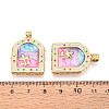 304 Stainless Steel Enamel Pendants X1-STAS-T068-18A-3