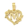 Heart Brass Pendants KK-I714-04G-M-1
