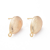 Brass Stud Earring Findings X-KK-S350-348-2