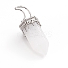 Natural Quartz Crystal Pointed Pendants G-I275-01F-3