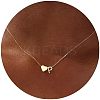 Simple Style Adjustable 316L Surgical Stainless Steel Heart and Initial Pendant Necklaces for Women WG95AEF-16-1