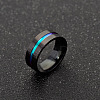 316L Surgical Stainless Steel Wide Band Finger Rings RJEW-T005-10-02-4