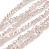 Electroplate Transparent Glass Beads Strands EGLA-P061-04C-AB02-1