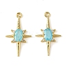 Brass Micro Pave Cubic Zirconia Pendants KK-M277-08G-06-1