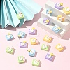 20Pcs 4 Colors Opaque Resin Pendants RESI-YW0005-42-4