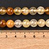 Natural Yellow Hematoid Quartz Round Beads Strands G-F266-09-8mm-6