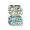 Transparent Spray Painted Glass Beads GLAA-I050-08I-2