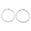 Tarnish Resistant 304 Stainless Steel Big Hoop Earrings X-EJEW-F105-06P-3