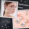 DIY Bowknot Brass Stud Earring & Jump Rings & Ear Nuts Jewelry Making Finding Kits DIY-CN0003-24P-4