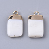 Electroplate Freshwater Shell Pendants SHEL-S276-62A-2