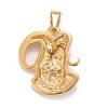 Ion Plating(IP) 304 Stainless Steel Pendants STAS-D165-14G-03-2