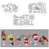 Christmas Theme Carbon Steel Cutting Dies Stencils DIY-WH0309-1182-1