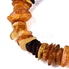 Natural Amber Chip Beaded Stretch Bracelets BJEW-N041-01B-2