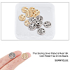 20Pcs 2 Colors Alloy Beads TIBEB-SC0001-14-3