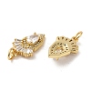 Rack Plating Brass Pave Cubic Zirconia Pendants KK-Q795-10G-2